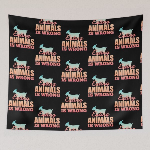 Item preview, Eating animals is wrong-Funny designed and sold by KGN  CREATIVITY.