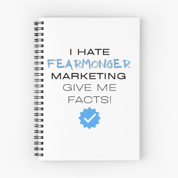 Item preview, I Hate Fearmonger Marketing - Give Me Facts - blue designed and sold by JJRenae.