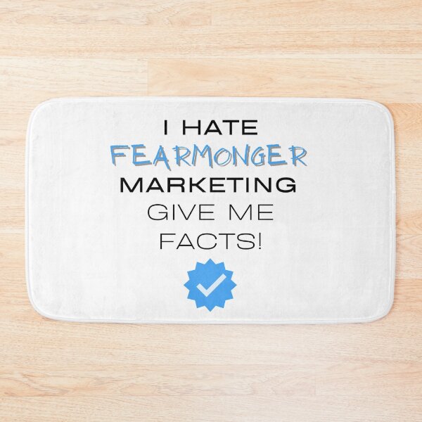 Item preview, I Hate Fearmonger Marketing - Give Me Facts - blue designed and sold by JJRenae.