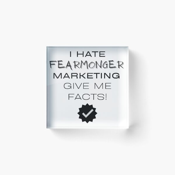 Item preview, I Hate Fearmonger Marketing - Give Me Facts - black designed and sold by JJRenae.