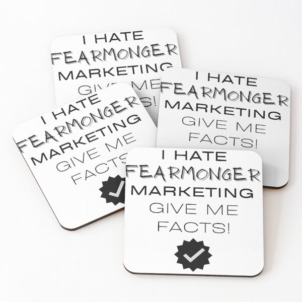 Item preview, I Hate Fearmonger Marketing - Give Me Facts - black designed and sold by JJRenae.
