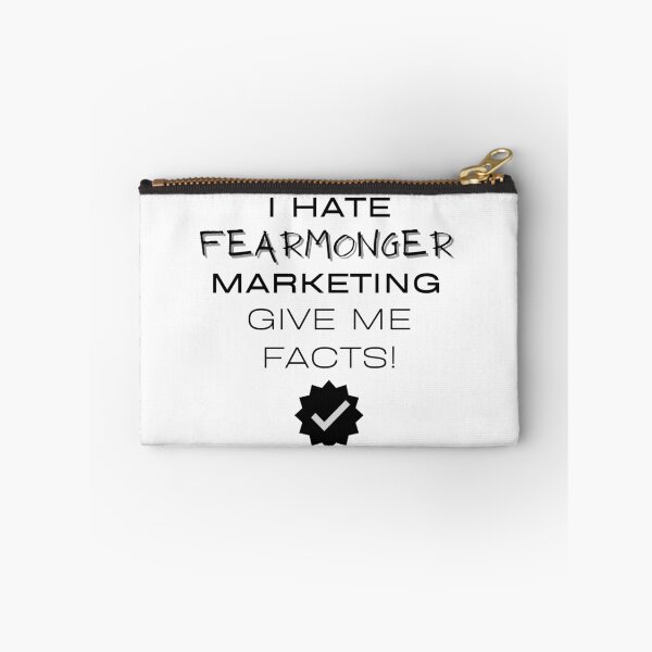 Item preview, I Hate Fearmonger Marketing - Give Me Facts - black designed and sold by JJRenae.