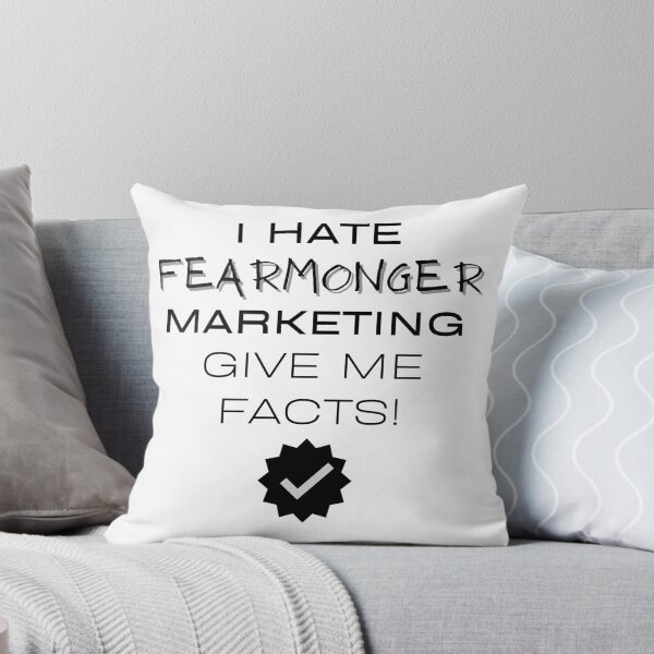 Item preview, I Hate Fearmonger Marketing - Give Me Facts - black designed and sold by JJRenae.