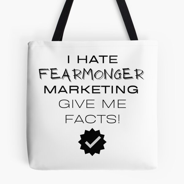 Item preview, I Hate Fearmonger Marketing - Give Me Facts - black designed and sold by JJRenae.