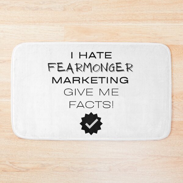 Item preview, I Hate Fearmonger Marketing - Give Me Facts - black designed and sold by JJRenae.