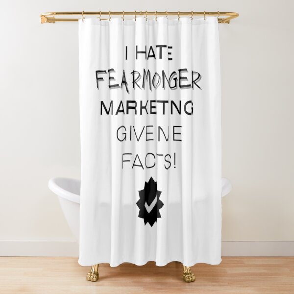 Item preview, I Hate Fearmonger Marketing - Give Me Facts - black designed and sold by JJRenae.
