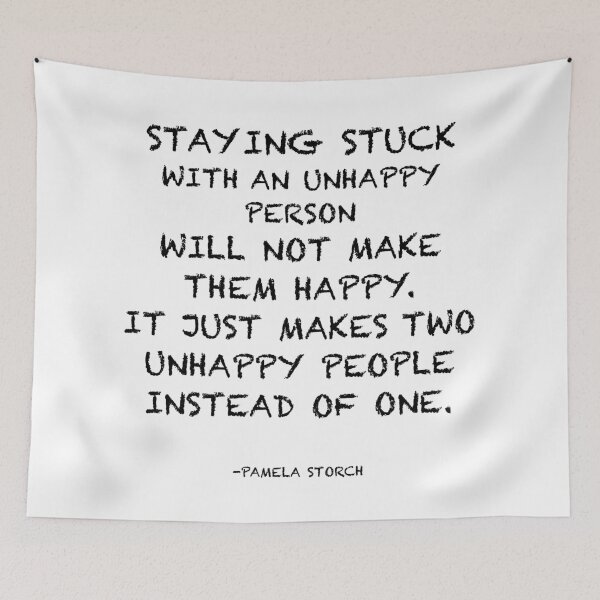 Item preview, Unhappy Person Quote by Pamela Storch designed and sold by Pamela Storch.