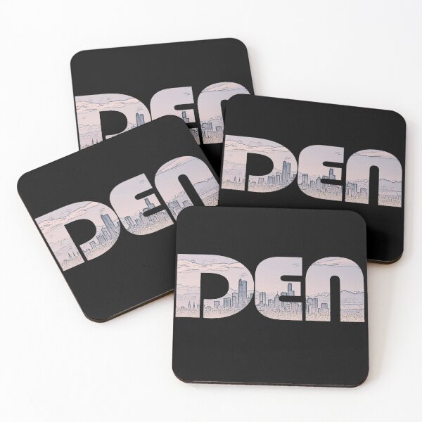 Item preview, Denver, Colorado DEN Cityscape designed and sold by CrabbyLobster.