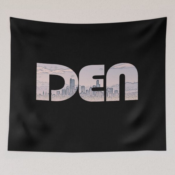 Item preview, Denver, Colorado DEN Cityscape designed and sold by CrabbyLobster.
