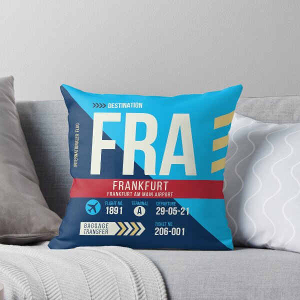 Item preview, Frankfurt (FRA) Airport Code Baggage Tag designed and sold by SLAG-Creative.