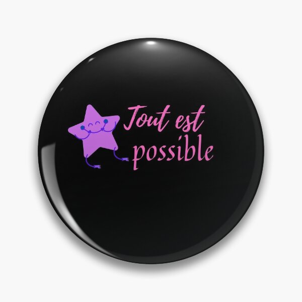 Item preview, Anything is possible - popular french quotes lovers theme gifts (in black) designed and sold by RebelliousRosee.