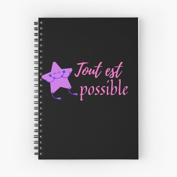 Item preview, Anything is possible - popular french quotes lovers theme gifts (in black) designed and sold by RebelliousRosee.