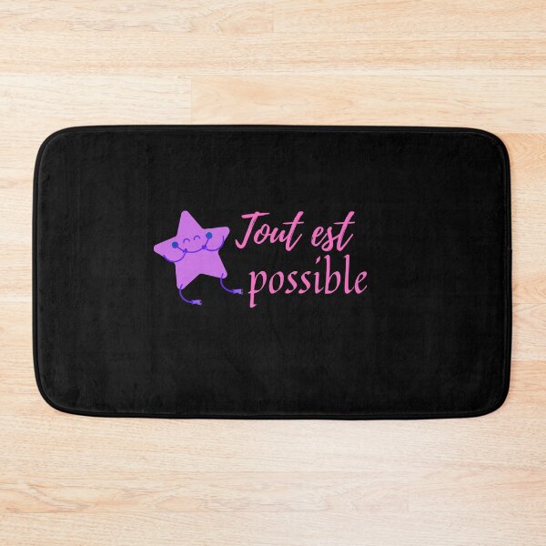Item preview, Anything is possible - popular french quotes lovers theme gifts (in black) designed and sold by RebelliousRosee.