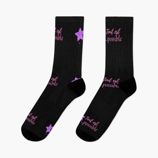 Item preview, Anything is possible - popular french quotes lovers theme gifts (in black) designed and sold by RebelliousRosee.
