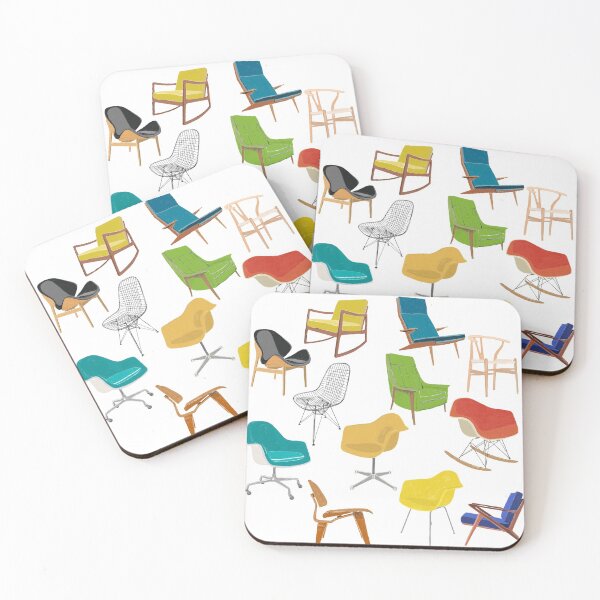 Item preview, midcentury modern chairs designed and sold by urbansketcher.