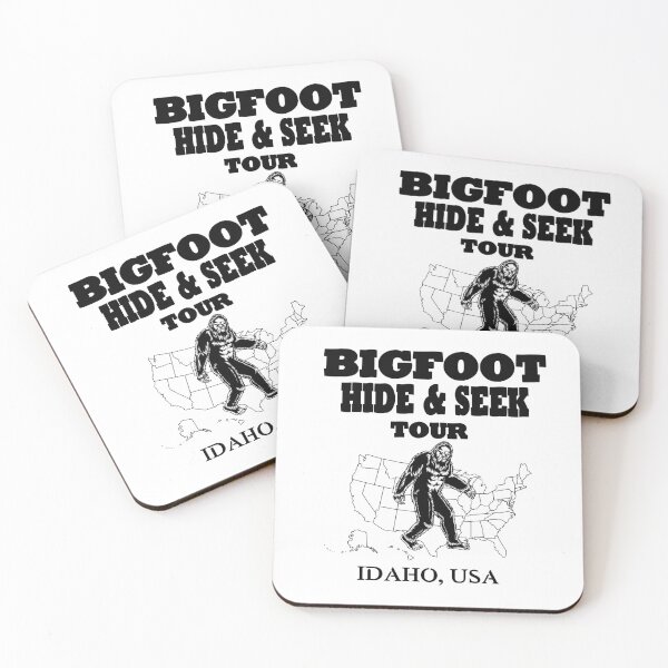 Item preview, Bigfoot Hide & Seek IDAHO USA concert tee funny gift designed and sold by BRtisticDesigns.