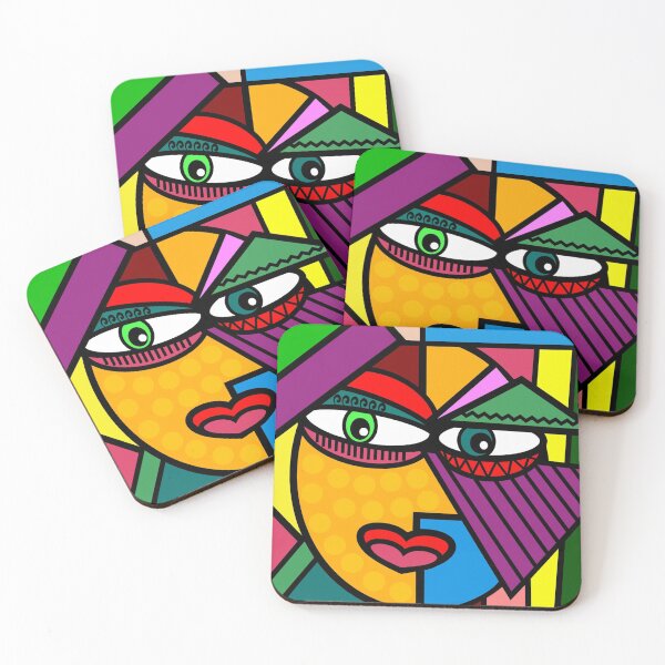 Item preview, Funky Lady Abstract Style Art Face designed and sold by jantulov.
