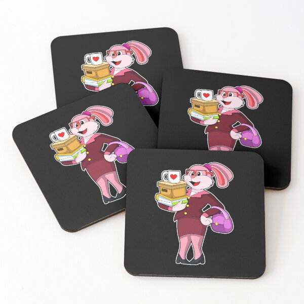 Item preview, Bunny as Secretary with Cup Books & Carton designed and sold by Snabdesign84.
