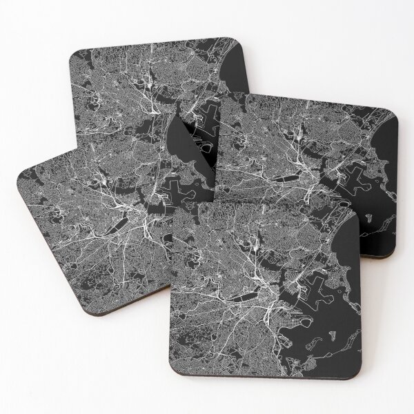 Item preview, Boston Black Map designed and sold by multiplicitymap.