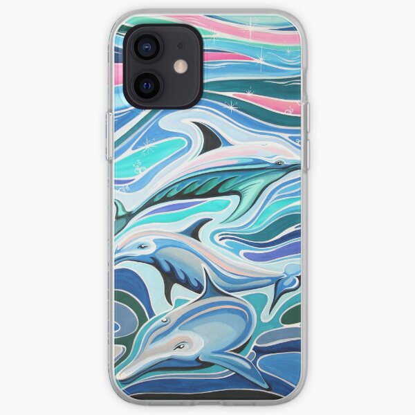 Dolphin sparkles iPhone Soft Case