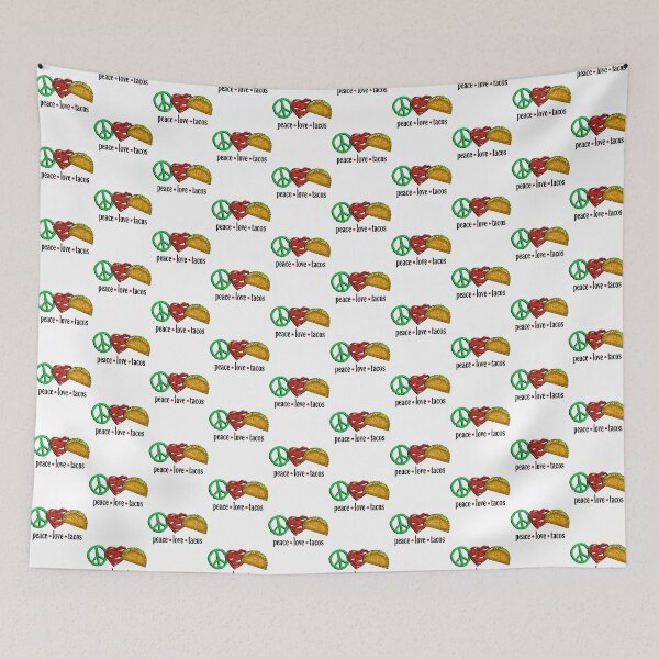 Item preview, Peace Love Tacos-gift idea for taco lovers  designed and sold by BRtisticDesigns.