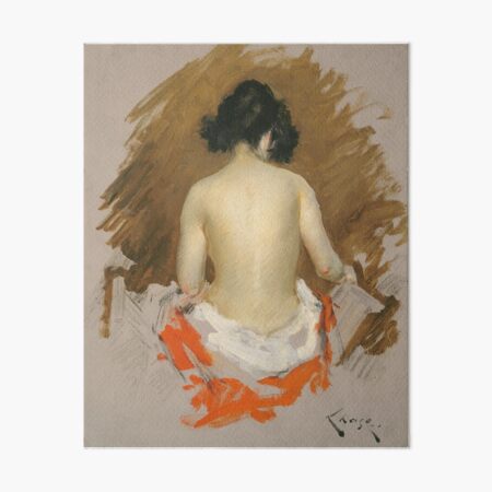 Nude by William Merritt Chase, American, 1901 Art Board Print