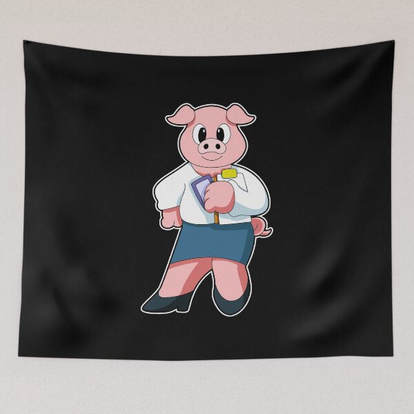 Item preview, Pig Secretary Clipboard Office designed and sold by Snabdesign84.