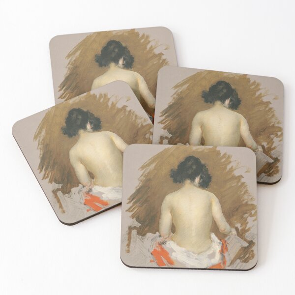 Item preview, Nude by William Merritt Chase, American, 1901 designed and sold by Shapes-Mania.