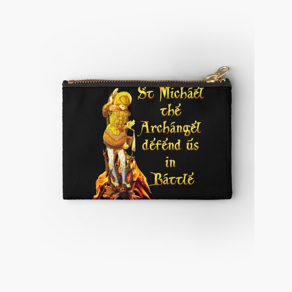 Item preview, St Michael the Archangel Angel Deliver us from Evil designed and sold by hispanicworld.
