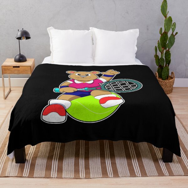 Item preview, Bear at Tennis with Tennis racket & Tennis ball designed and sold by Snabdesign84.
