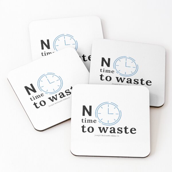 Item preview, No time to waste, a motivational quote.  designed and sold by hadkhanong.