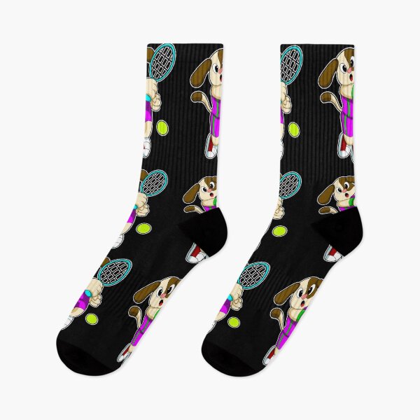 Item preview, Dog at Tennis with Tennis racket & Tennis ball designed and sold by Snabdesign84.