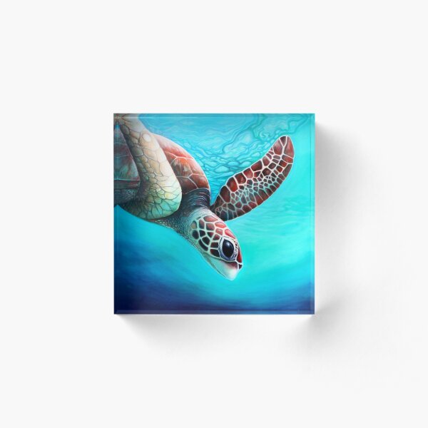 Totem Turtle Acrylic Block