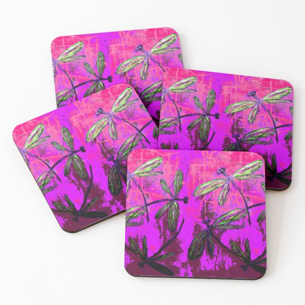 Item preview, Dragonfly Hazy in Pink and Purple designed and sold by lyndseyart.