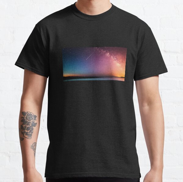 Art Inspired by Nature Art, Illustration, Purple, Sky, Landscape, Stars, beautiful nature Classic T-Shirt
