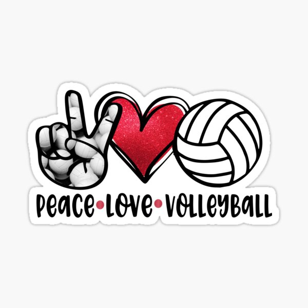 “Peace Love Volleyball gift for girls or boys who play volleyball