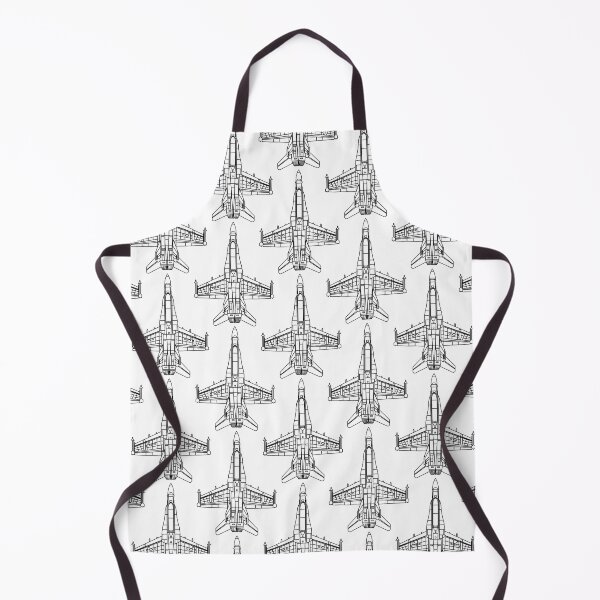 Item preview, F-18a/b Hornet - white and black wireframe designed and sold by JellicleKatArt.