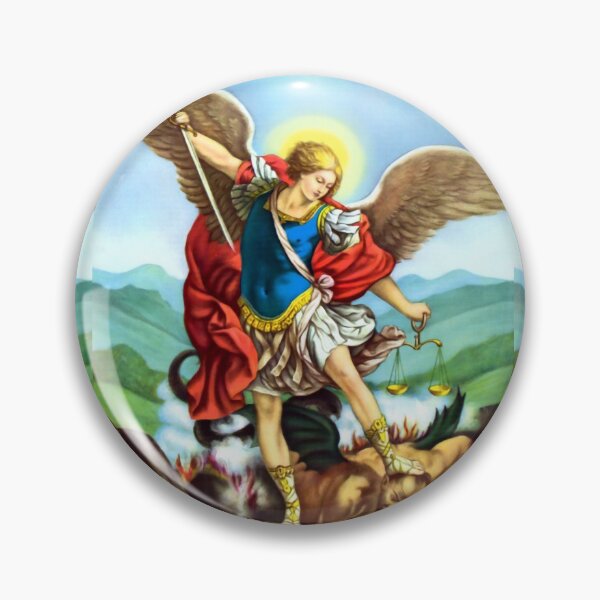 Item preview, St Michael the Archangel Angel Catholic Saint designed and sold by hispanicworld.