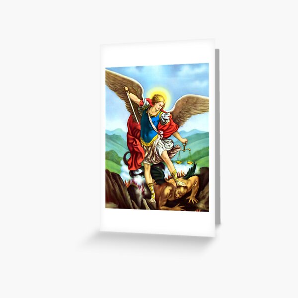 Item preview, St Michael the Archangel Angel Catholic Saint designed and sold by hispanicworld.
