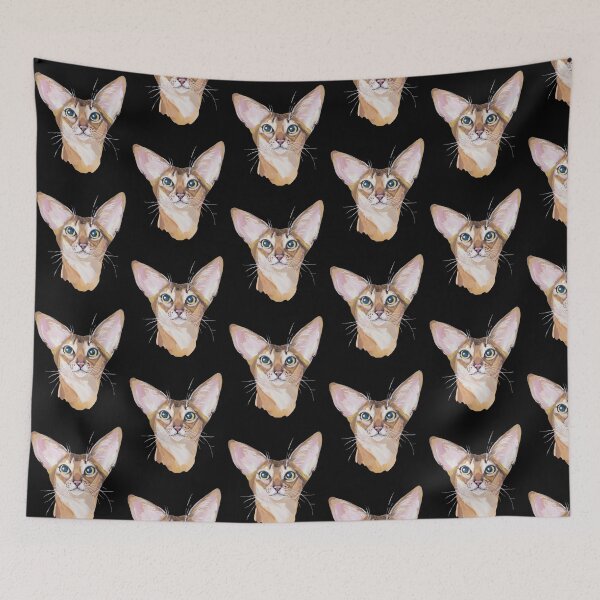 Item preview, Artistic Oriental Cat portrait-gift idea for cat lovers designed and sold by BRtisticDesigns.
