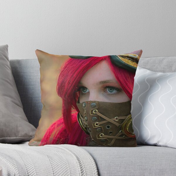 Item preview, Mysterious Steam Punk Red Head designed and sold by gosteampunk.