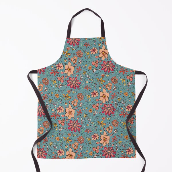 Item preview, Blossom Burst Blue - Hand Drawn Floral Pattern designed and sold by DeAnne Bedier.