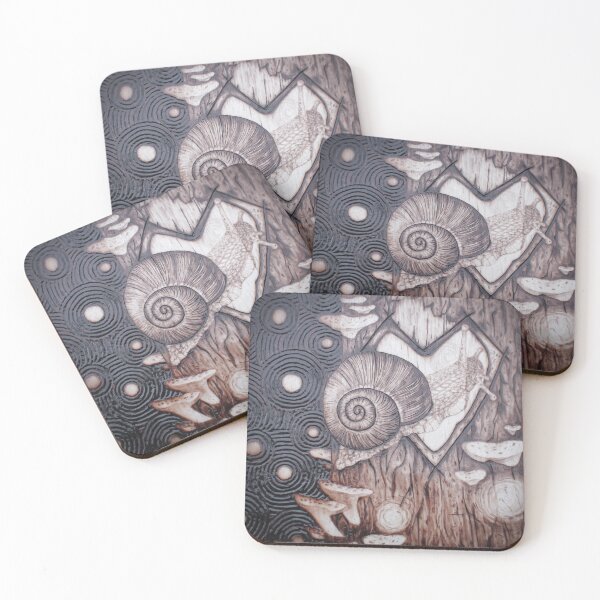 Item preview, Wood-burned Original Snail Art! designed and sold by toadcrafts.