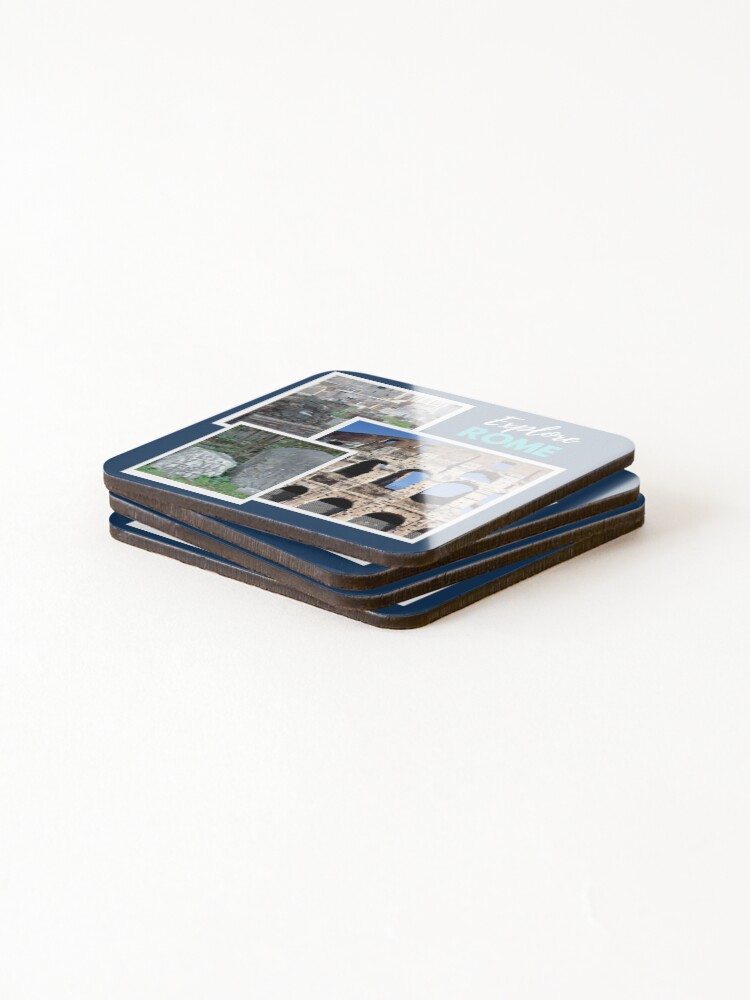 Thumbnail 4 of 5, Coasters (Set of 4), Explore Rome designed and sold by ilcwct.