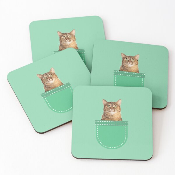 Item preview, Grey Tabby Cat in Pocket  designed and sold by leBoosh-Designs.