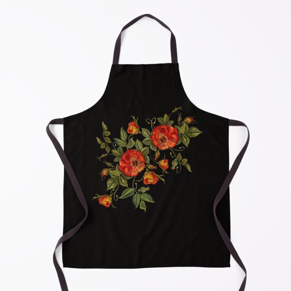 Item preview, Embroidery wild roses designed and sold by matrioshka.
