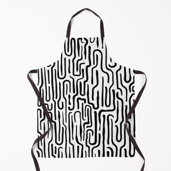 Artikelvorschau, Monochromes lineares Kritzeleienmuster entworfen und verkauft von The Masked Designer.