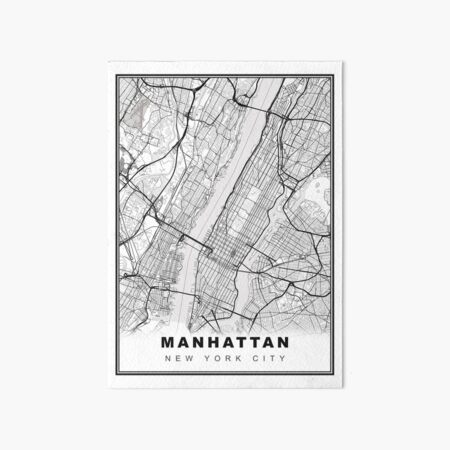 Artikel-Vorschau von Manhattan Karte, designt und verkauft von Tamas Das.