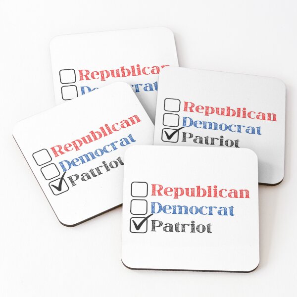 Item preview, Republican - Democrat - Patriot (Light Background Version) designed and sold by BattleMtnArmory.