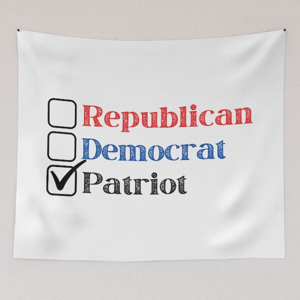 Item preview, Republican - Democrat - Patriot (Light Background Version) designed and sold by BattleMtnArmory.